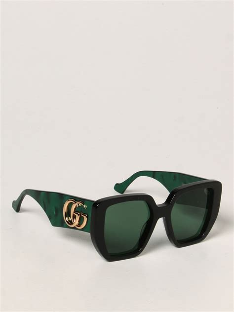 gucci black green sunglasses|vintage green gucci sunglasses.